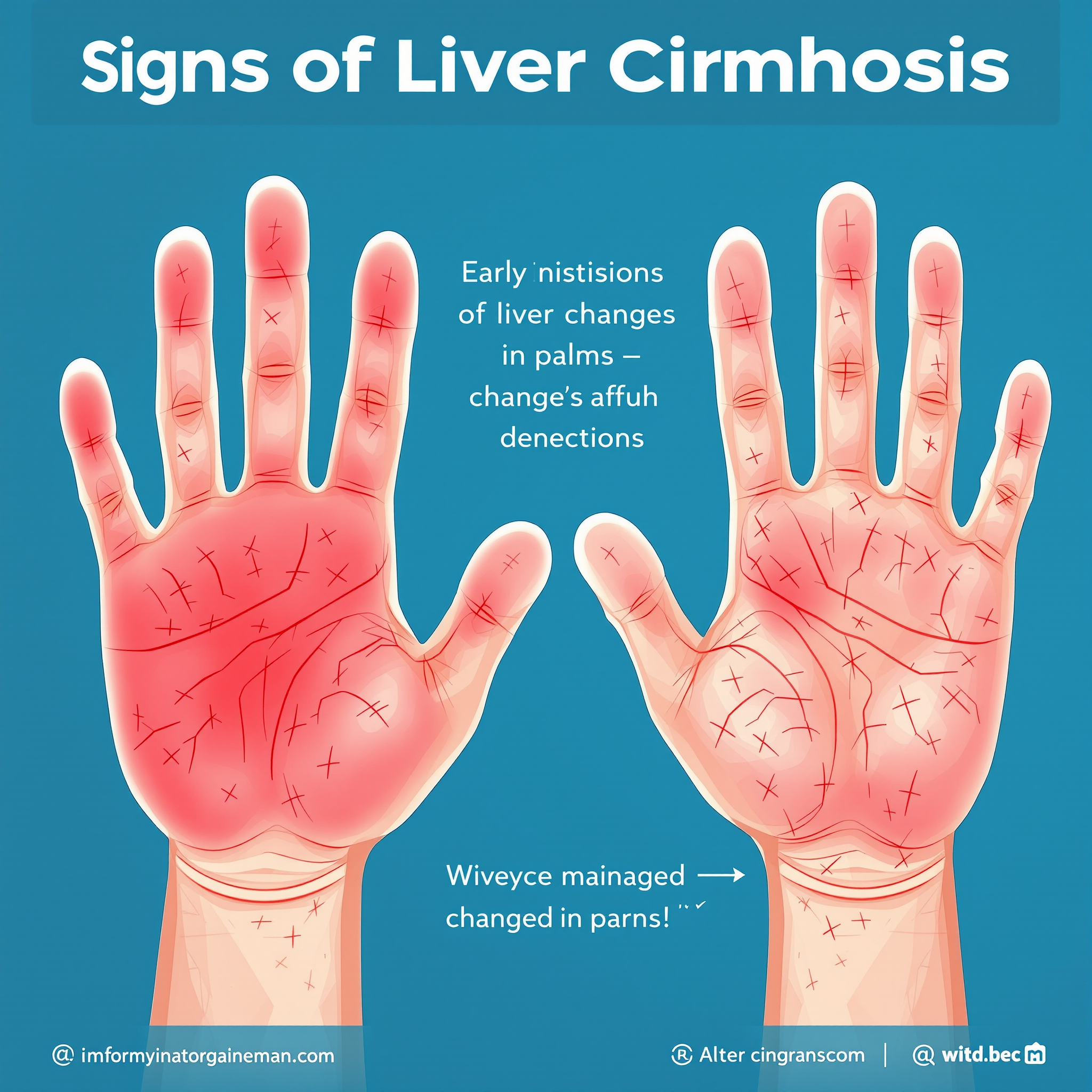 간경화 초기증상 손바닥