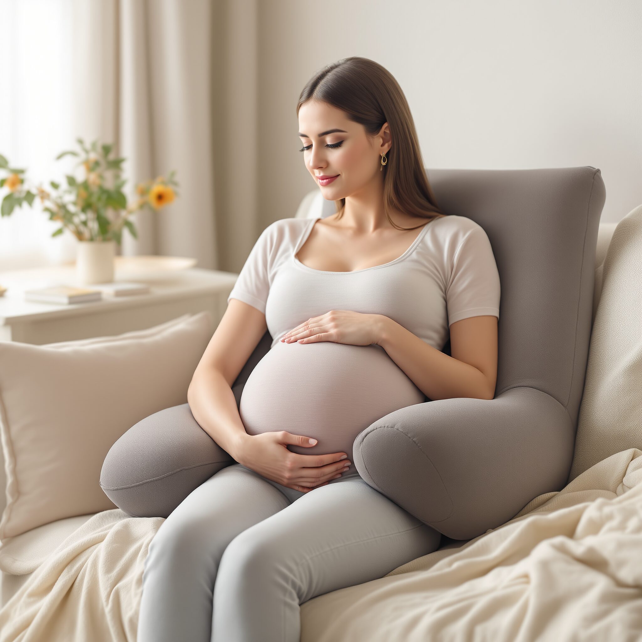 임산부등쿠션